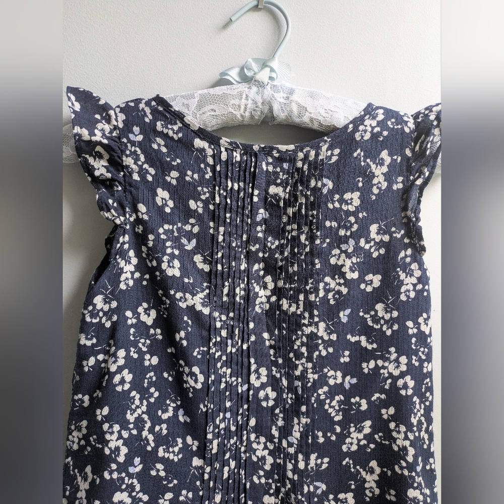 Polo Ralph Lauren Floral Pintucked Ruffle Dress Size Girls 12 - Picture 7 of 10